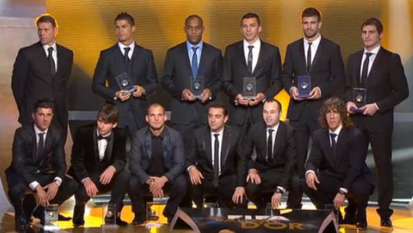 La Fifa elige su once ideal del 2010