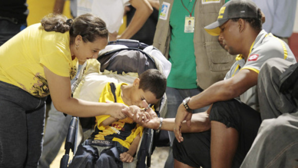 El pequeño Bryan Rosales conoció a sus ídolos