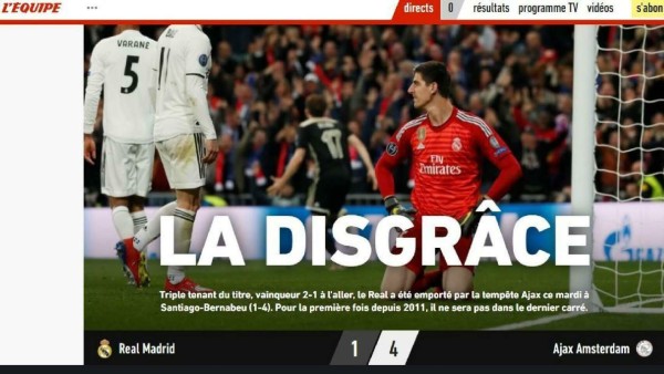 Así lucen las portadas del mundo el día después del fracaso del Real Madrid