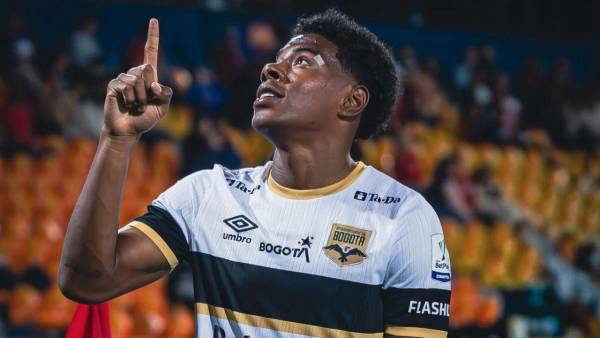 El delantero Dereck Moncada ahora milita en el Inter de Bogotá, club al que llegó en enero tras su buen campeonato con el Olimpia. Foto cortesía