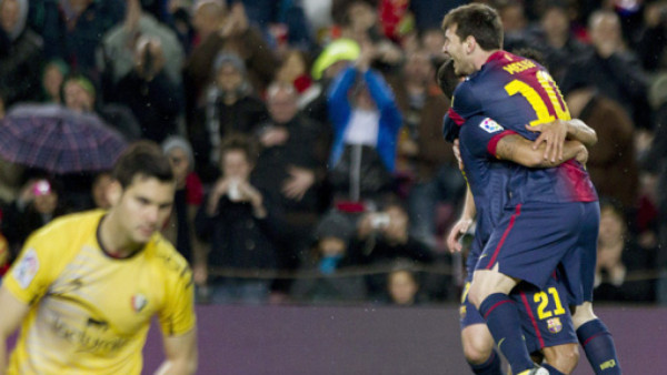 Messi y Barcelona destrozan al Osasuna