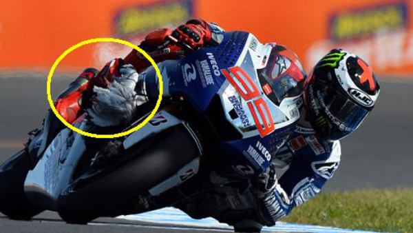 VIDEO: Lorenzo gana la Pole con una gaviota incrustada en su llanta