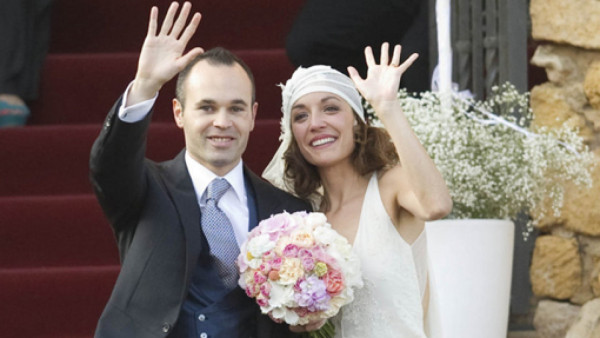 Iniesta se casó al ritmo de la música de la película Gladiator