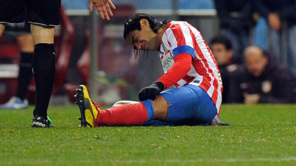 Falcao sufrió una lesión muscular con el Atlético de Madrid