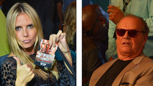 Justin Bieber acompañó a Floyd Mayweather en la pelea del año