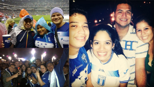 Hondureños celebrando el Aztecazo en todo el mundo