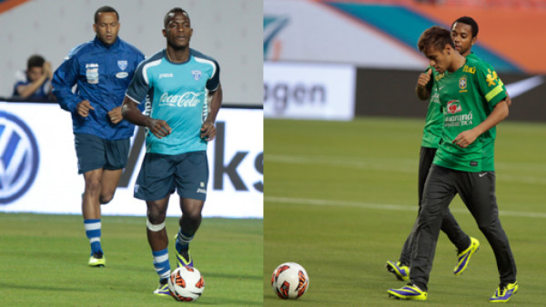 Honduras y Brasil calentaron el estadio Sun Life