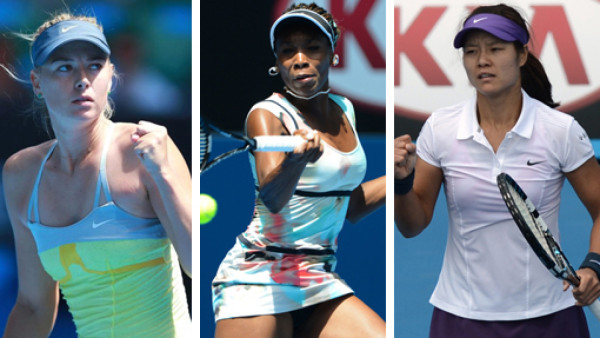 Sharapova, Venus y Na Li inician con pie derecho el Abierto de Australia
