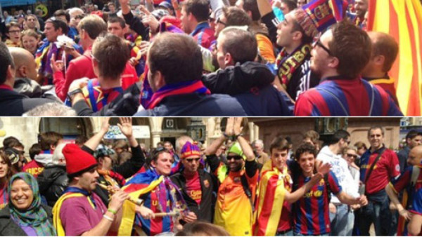 Ambientazo en Múnich para el Bayern-Barca