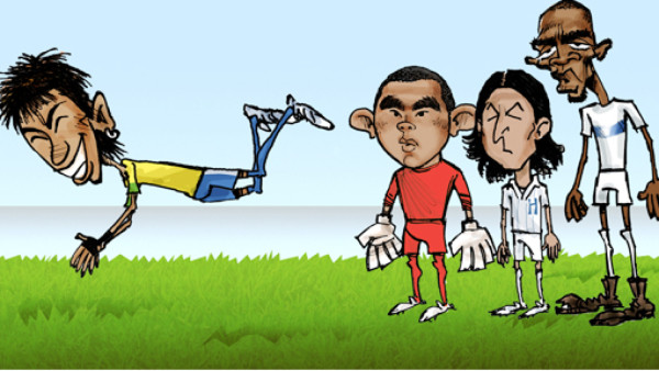 DIEZ COMICS: Honduras contra Brasil