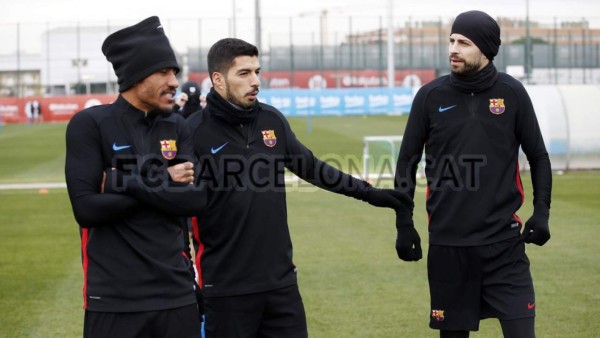 Choco Lozano entrena con el primer equipo del Barcelona en la semana del clásico
