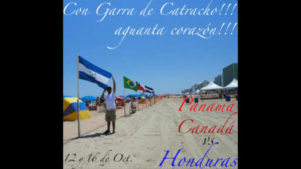 Fotomontajes sobre el partido Panamá-Honduras.