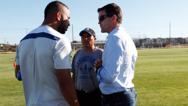 Marvin Chávez y Víctor Bernárdez conocieron a su nuevo técnico