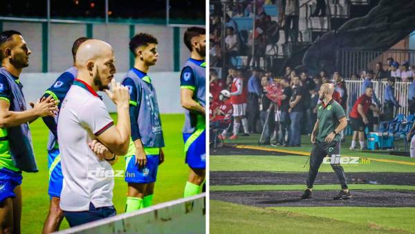 Mauro, es un preparador físico inquieto que siempre está apoyando a sus jugadores durante los 90 minutos. Foto: Mauro De Giobbi