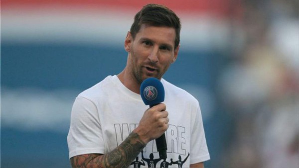 Éxtasis en París e invitado de lujo: así fue la presentación de Messi ante la afición del PSG en el Parque de los Príncipes&nbsp;&nbsp;