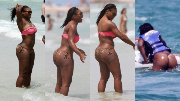 Descuidos y fotos de Serena Williams que subieron la temperatura dentro y fuera de la cancha