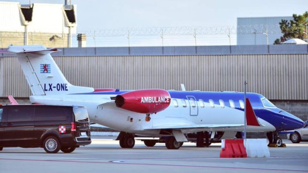 Regresó a Italia y mensaje de Georgina Rodríguez: Así es el avión ambulancia en que se trasladó Cristiano Ronaldo