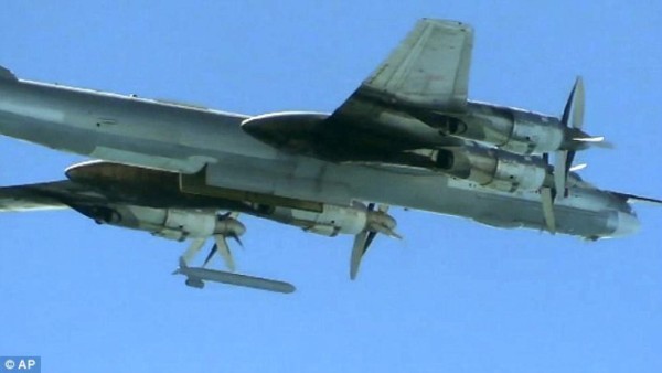 Los mensajes escritos por bombarderos rusos a los terroristas