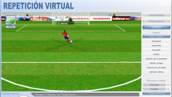 Los penales que clasificaron a España en 3D