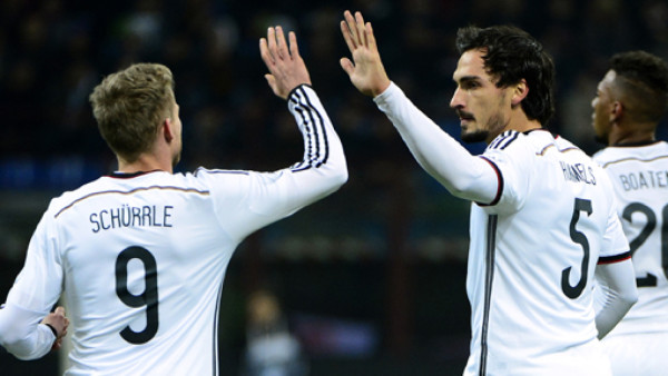 Italia y Alemania terminan empatados en amistoso