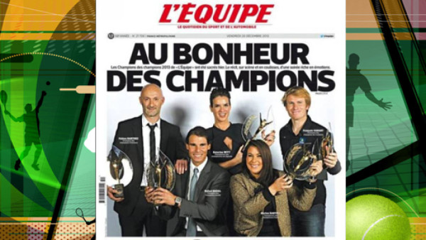 Rafa Nadal es el 'Campeón de Campeones” de 2013 en L'Equipe