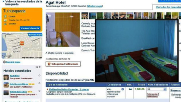 Alojarse un día en Ucrania durante la Eurocopa vale más de 4 mil dólares