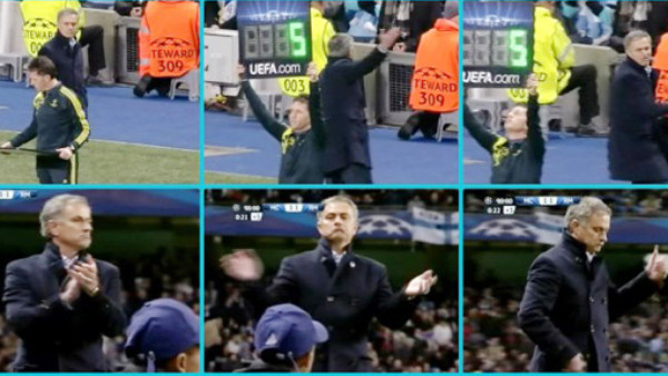 Insólita reacción de Mourinho contra el cuarto árbitro