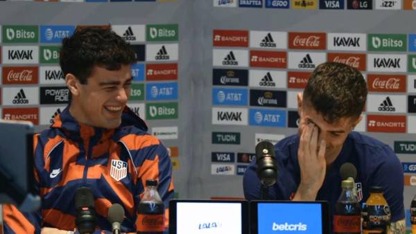 Se carcajearon: la imperdible reacción de Gio Reyna tras las comparaciones con Maradona; Pulisic se tapó el rostro de “vergüenza”