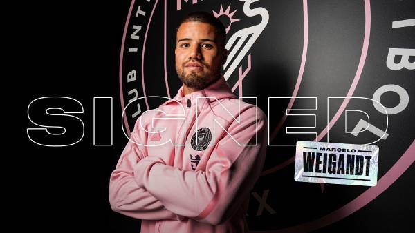 <b>Marcelo Weigandt ya luce los colores del Inter Miami.</b>