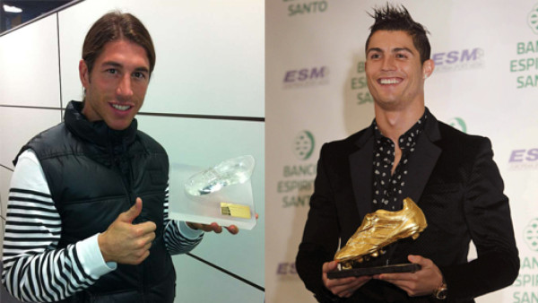 Cristiano Ronaldo regala bota de cristal a compañeros del Real Madrid