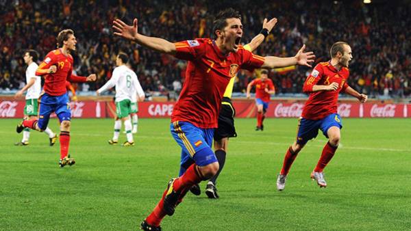 David Villa encajó 5 goles en el Mundial de Sudáfrica 2010.