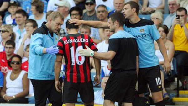 'Kun' Agüero estará dos semanas de baja