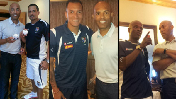 Mariano Rivera almorzó con la selección de Panamá en Dallas