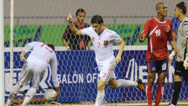 España frustró la alegría de Costa Rica