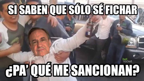 Llora Real Madrid, llora Zidane y llora Florentino en memes por sanción a Real Madrid