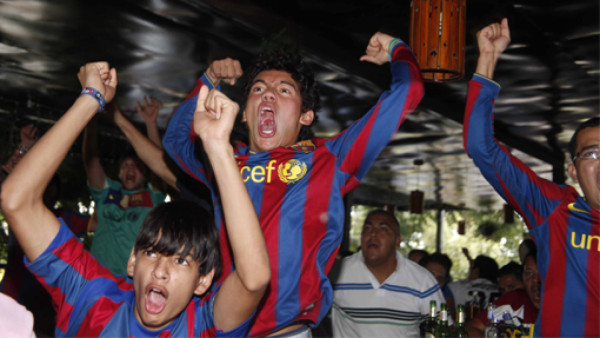 Aficionados del Barcelona también celebraron en Honduras