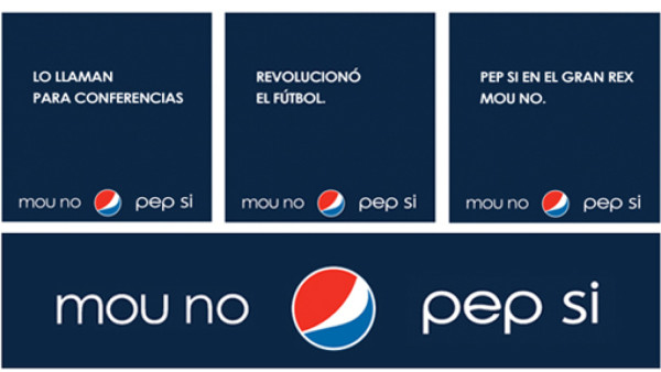 Polémica por anuncio que enfrenta a Guardiola contra Mourinho