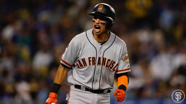 Nuevo home run y su festejo: El hondureño Mauricio Dubón brilló en el Dodger Stadium