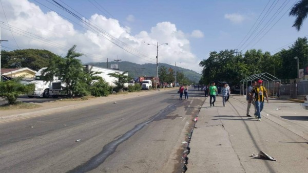 Las imágenes del sorpresivo paro de transporte en varias ciudades de Honduras