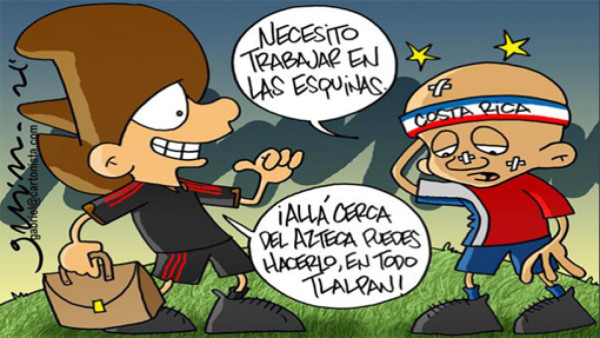 Otra caricatura en México dedicada a Costa Rica