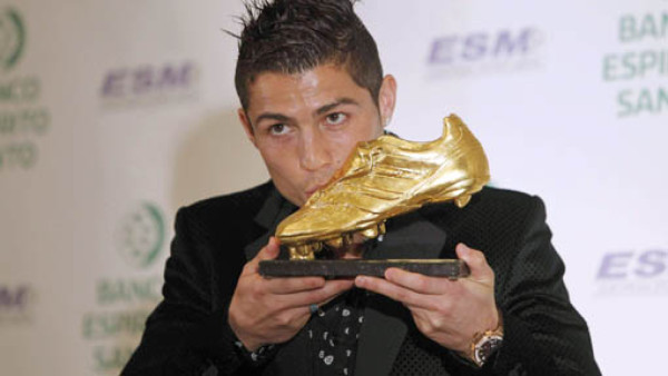 Cristiano recibe su segunda Bota de Oro