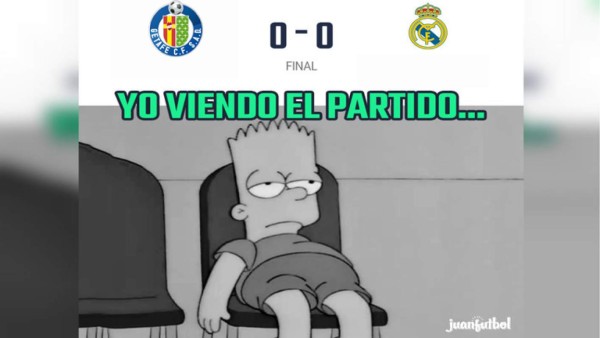 Real Madrid no puede ante el Getafe y lo atacan con divertidos memes