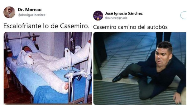 Los memes destrozan a Casemiro y le 'regalan' un Oscar por su clavado contra Levante
