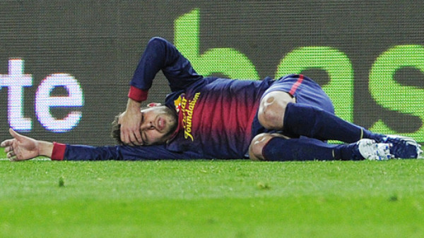 El tremendo golpe en la cara que se dio Jordi Alba