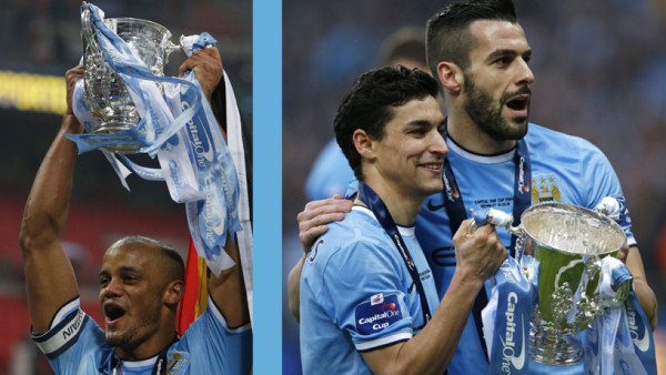 VIDEO: La Copa del Manchester City se partió en dos