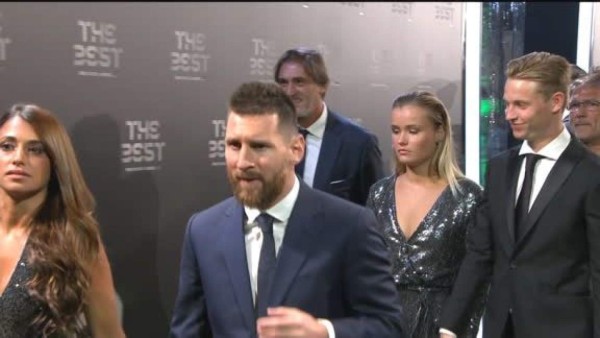 EN FOTOS: Así fue la llegada de Messi al premio The Best y el gesto de Mateo