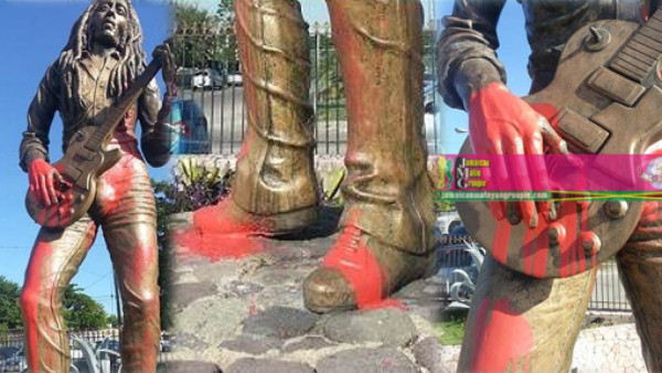 Acusan a ticos de profanar estatua de Bob Marley
