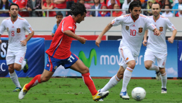 España frustró la alegría de Costa Rica