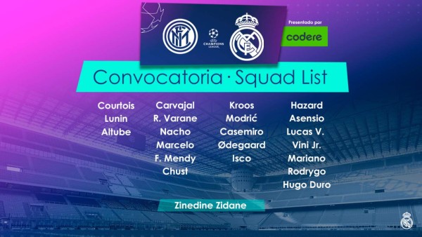 La alineación del Real Madrid plagado de bajas: Matar o morir en Champions ante el Inter de Milán