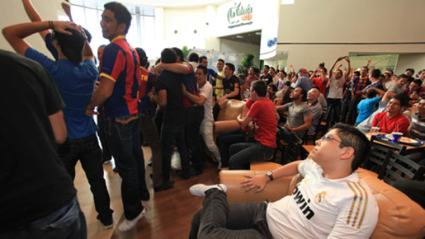 Aficionados del Barcelona sufrieron la clasificación en Honduras